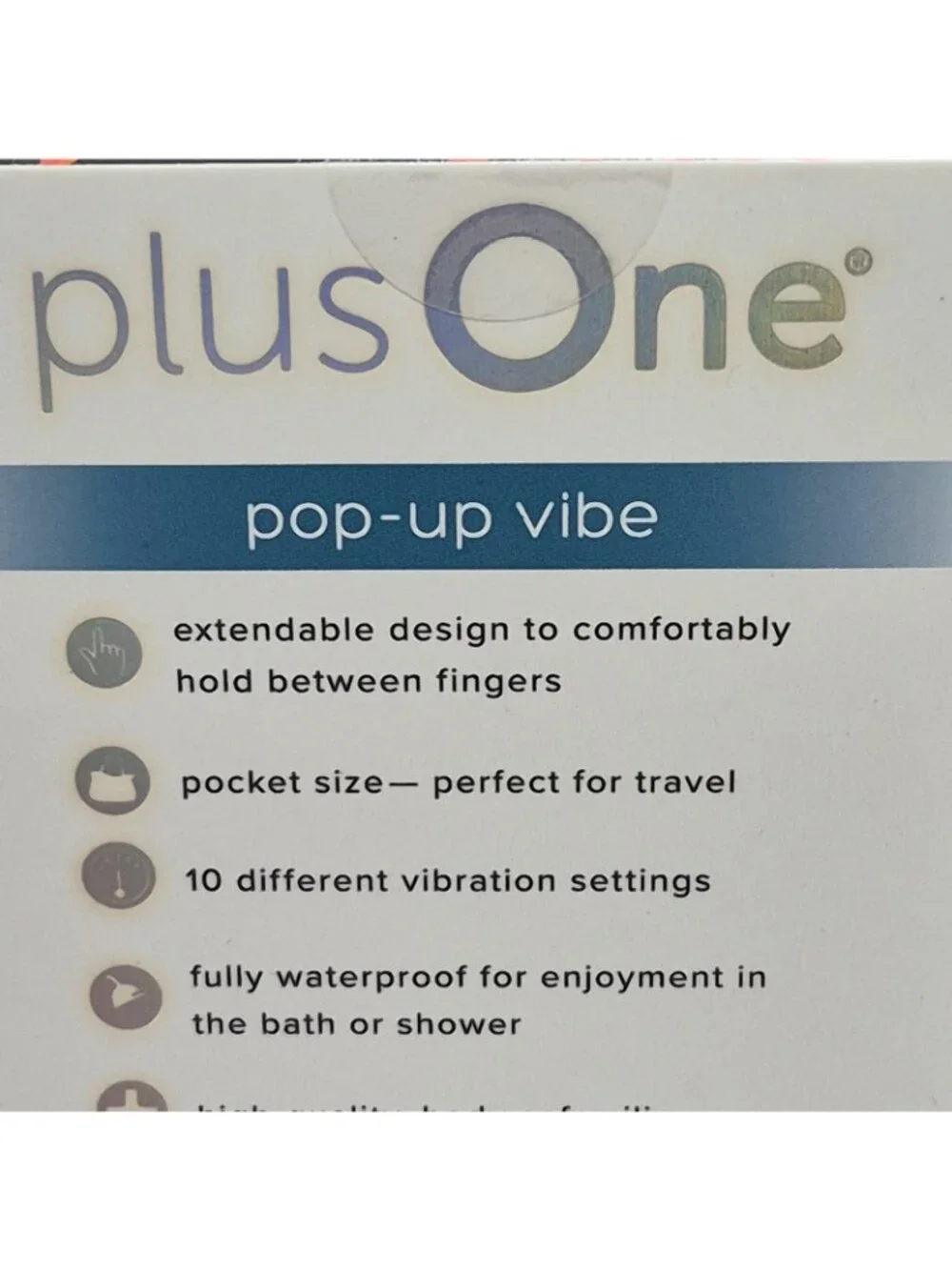 Plus‎ One Popup Pocket Size Vibe 10 Settings Waterproof Silcone USB Rechargeable